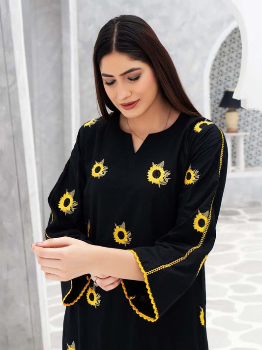 Black Sunflower Coord set royal lifestyle collections