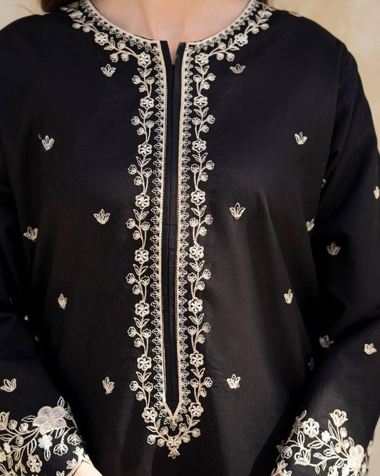 BLACK PEARL EMBROIDERED 2-PCS royal lifestyle collections