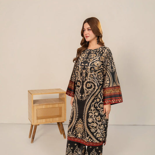 BLACK BLOOM VELVET - 2PCS royal lifestyle collections