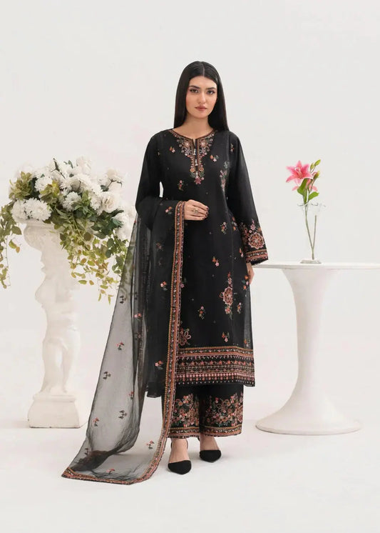 HAREEM EMBROIDERED 3PCS royal lifestyle collections
