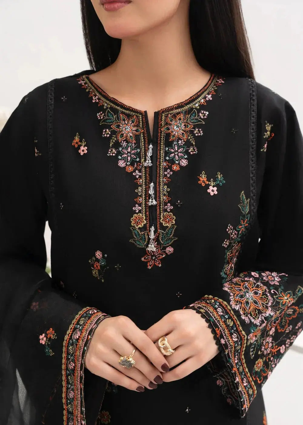 HAREEM EMBROIDERED 3PCS royal lifestyle collections