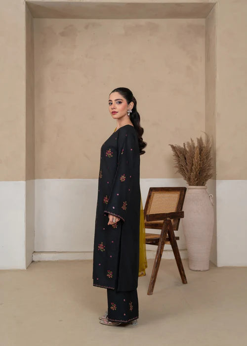 Royal Olive Embroidered 3pcs Royal Lifestyle Collections